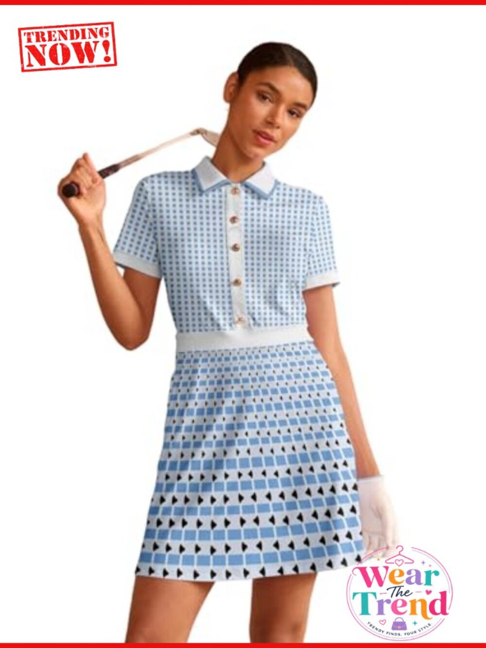 Women's Golf Tennis Dress Short Sleeve Collared Athletic UPF 50+ Casual